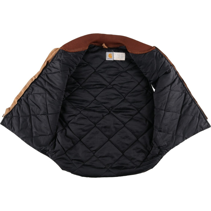 90'S Carhartt Classic Padded Duck Vest, Made in USA, Men's Size L, Vintage cotton brown type Vintage Second Hand