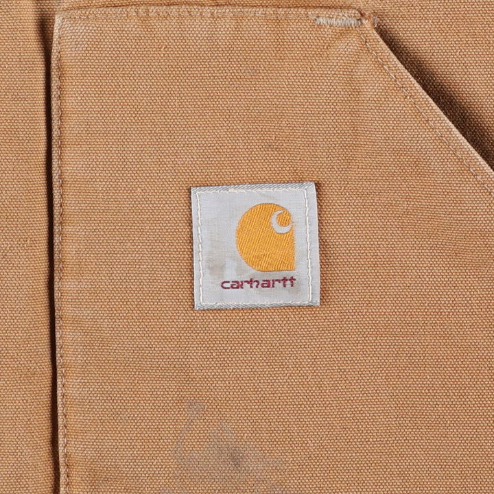 90'S Carhartt Classic Padded Duck Vest, Made in USA, Men's Size L, Vintage cotton brown type Vintage Second Hand