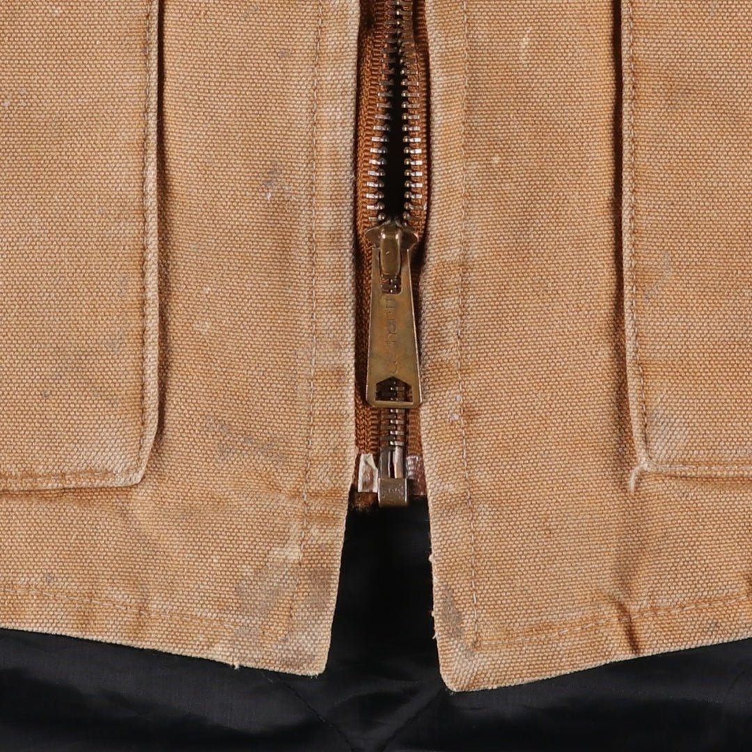 90'S Carhartt Classic Padded Duck Vest, Made in USA, Men's Size L, Vintage cotton brown type Vintage Second Hand