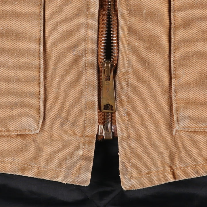 90'S Carhartt Classic Padded Duck Vest, Made in USA, Men's Size L, Vintage cotton brown type Vintage Second Hand