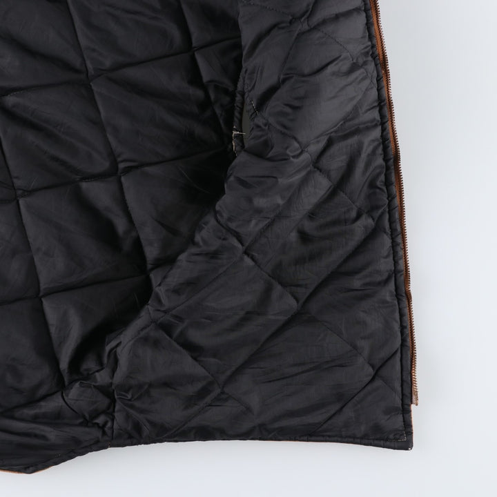 90'S Carhartt Classic Padded Duck Vest, Made in USA, Men's Size L, Vintage cotton brown type Vintage Second Hand