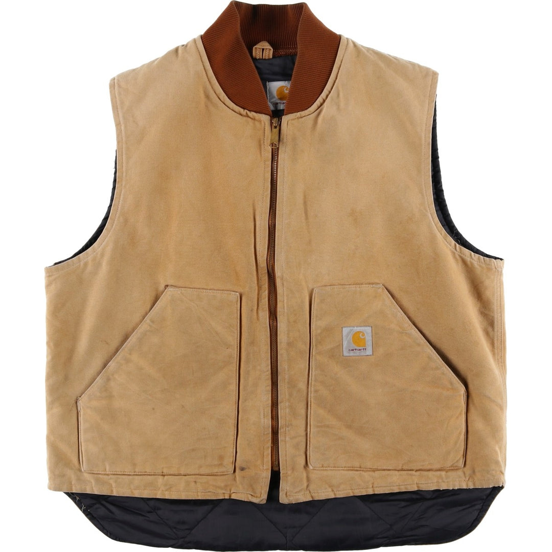 Carhartt Classic Padded Duck Vest, Men's XL unclear beige type brown Vintage Second Hand