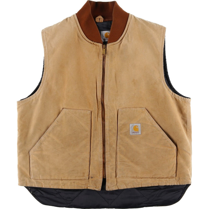 Carhartt Classic Padded Duck Vest, Men's XL unclear beige type brown Vintage Second Hand
