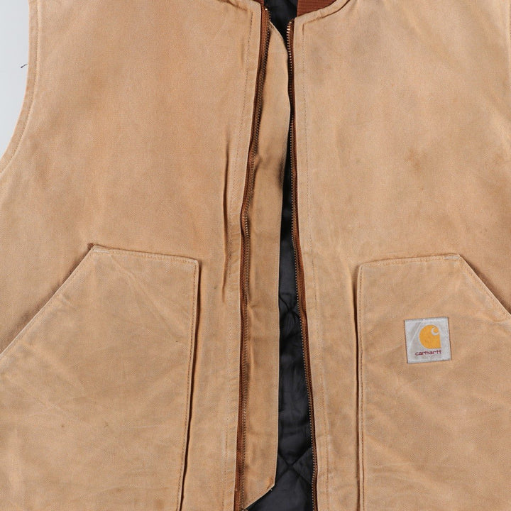 Carhartt Classic Padded Duck Vest, Men's XL unclear beige type brown Vintage Second Hand