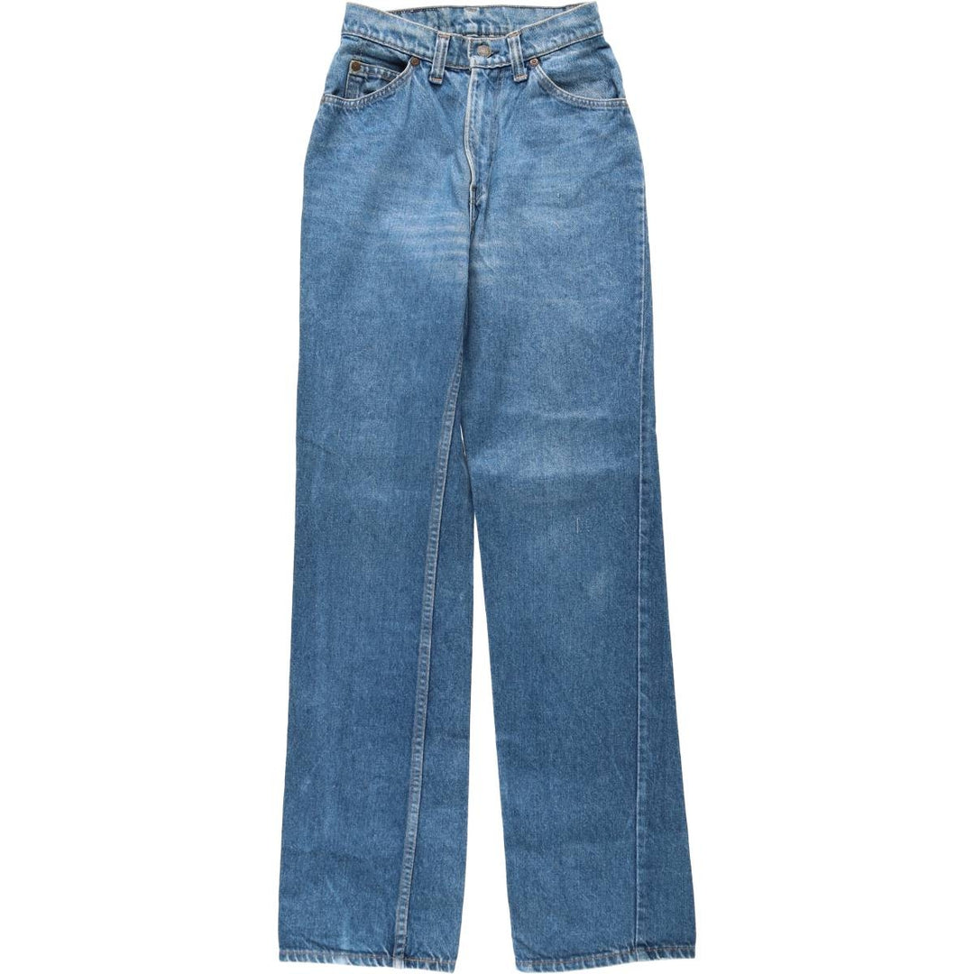 ~1970'S Levi's Straight Denim Pants, Women's Size M (W26 equivalent), Vintage unclear blue type Vintage Second Hand