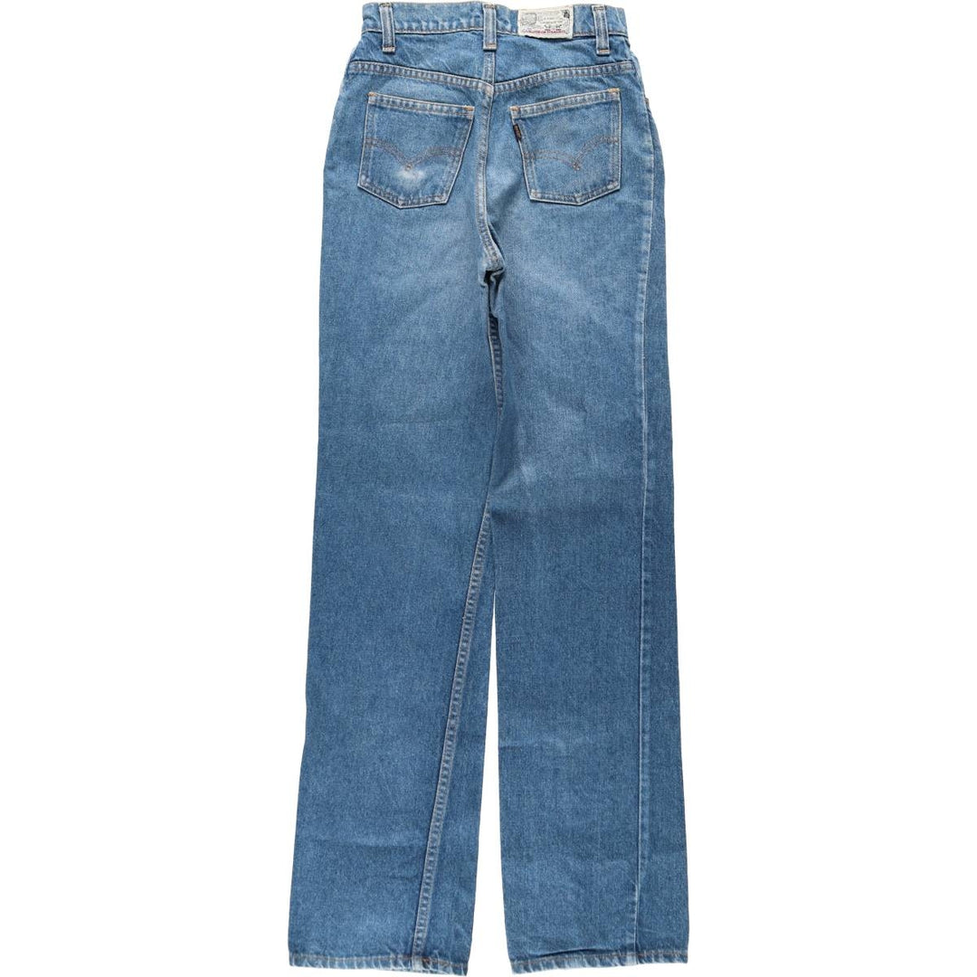 ~1970'S Levi's Straight Denim Pants, Women's Size M (W26 equivalent), Vintage unclear blue type Vintage Second Hand