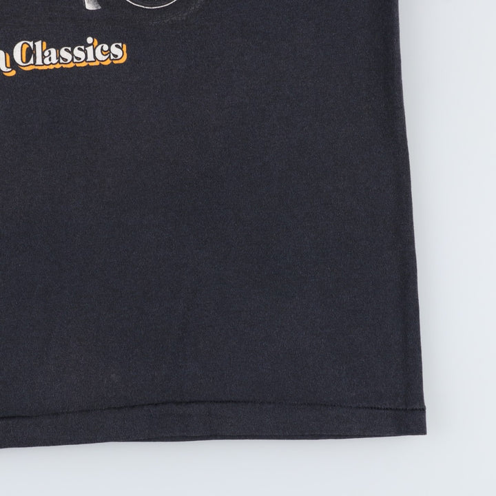 1980'S Harley-Davidson Motorcycle T-Shirt, Men's Size XL (Equivalent), Vintage cotton black type Vintage Second Hand