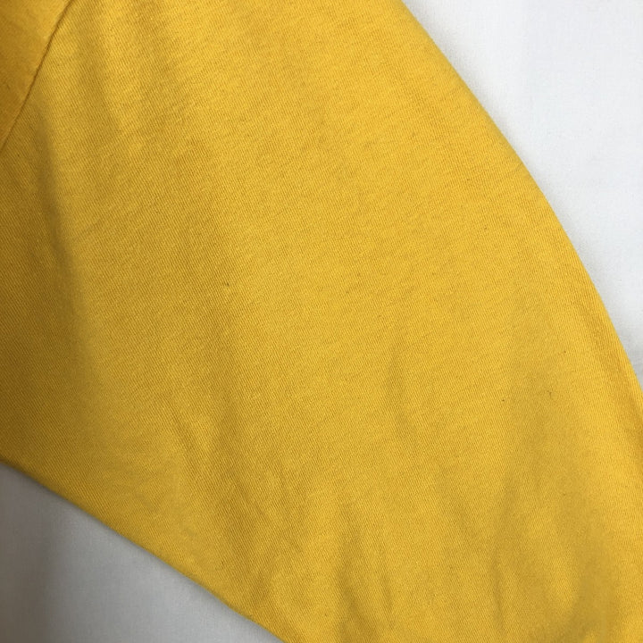 90'S Harley-Davidson Eagle Pattern/Stars and Stripes Motorcycle Long-Sleeve T-Shirt (Men's XL equivalent) unclear yellow type Vintage Second Hand