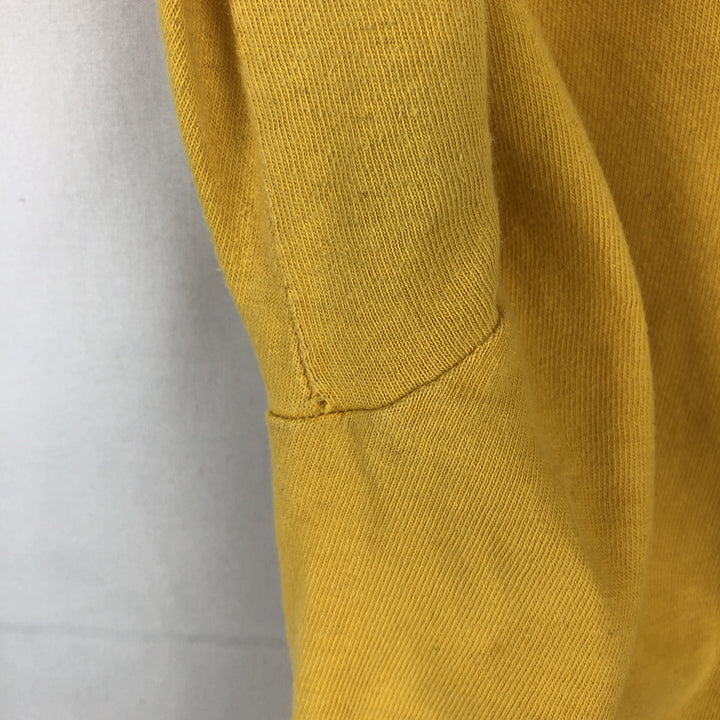 90'S Harley-Davidson Eagle Pattern/Stars and Stripes Motorcycle Long-Sleeve T-Shirt (Men's XL equivalent) unclear yellow type Vintage Second Hand