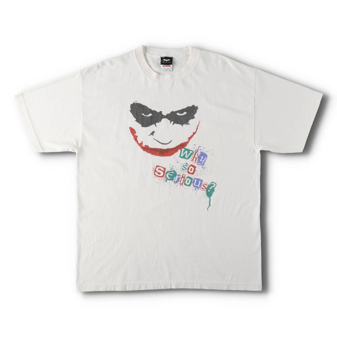 2000'S ALSTYLE THE DARK KNIGHT JOKER Movie T-shirt, Men's XL equivalent. cotton white type Vintage Second Hand