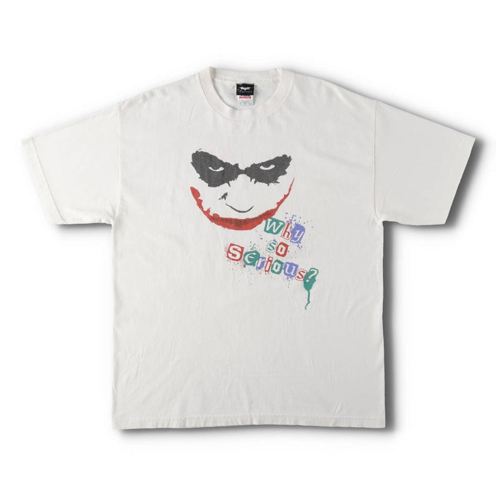 2000'S ALSTYLE THE DARK KNIGHT JOKER Movie T-shirt, Men's XL equivalent. cotton white type Vintage Second Hand