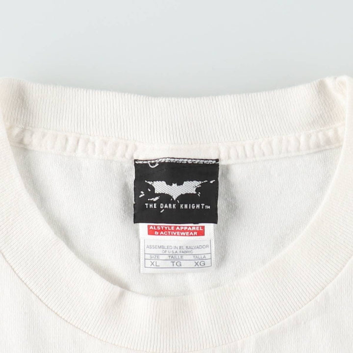 2000'S ALSTYLE THE DARK KNIGHT JOKER Movie T-shirt, Men's XL equivalent. cotton white type Vintage Second Hand