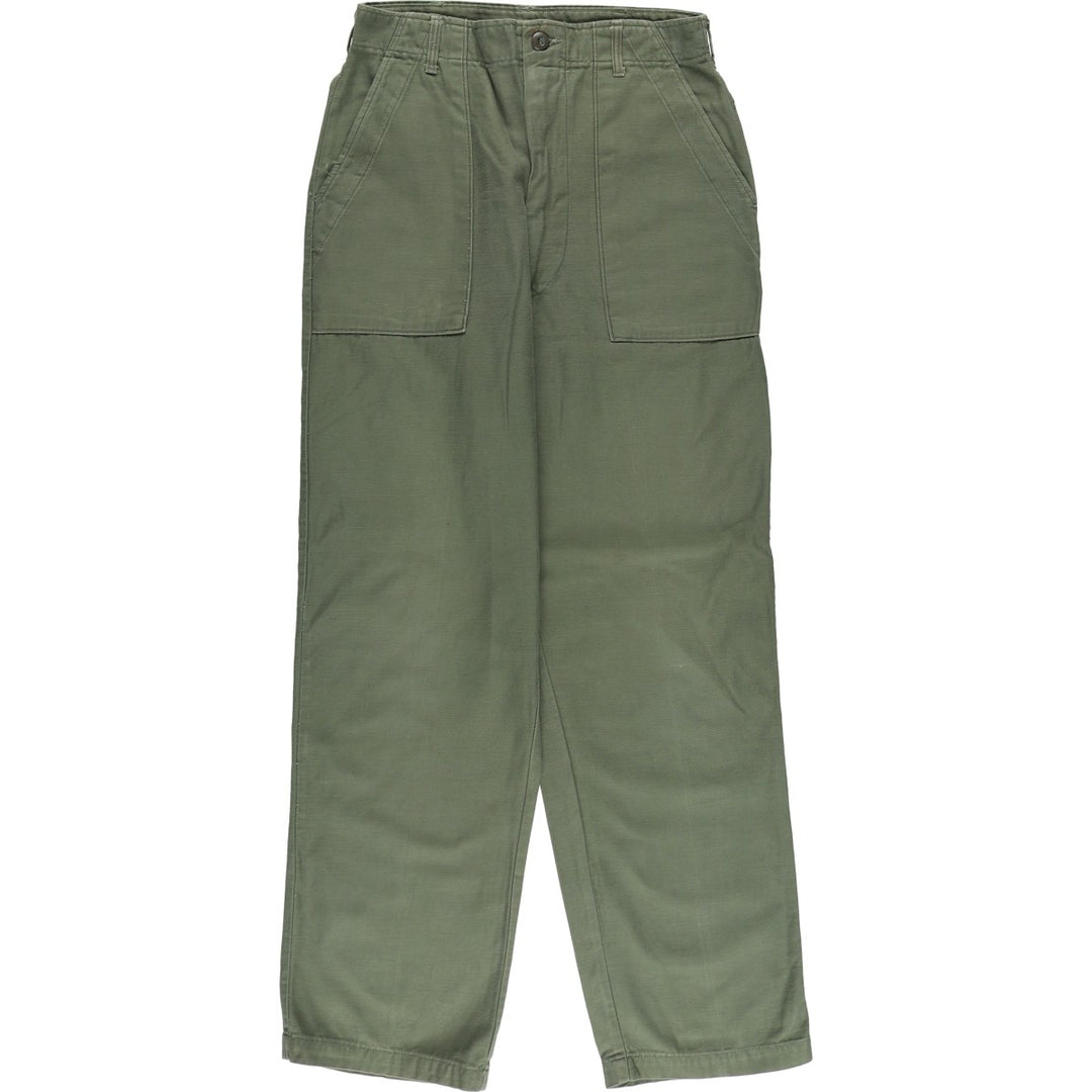 Vintage 70'S military baker pants, men's size W30 cotton Khaki type Vintage Second Hand