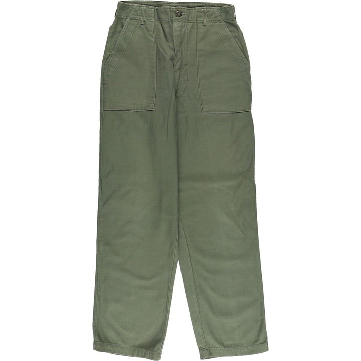 Vintage 70'S military baker pants, men's size W30 cotton Khaki type Vintage Second Hand