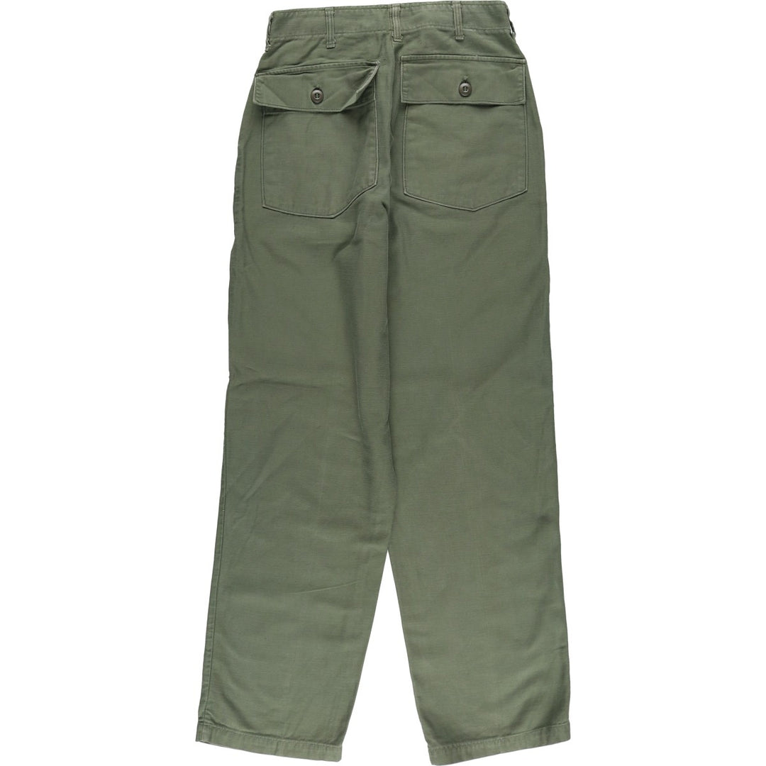 Vintage 70'S military baker pants, men's size W30 cotton Khaki type Vintage Second Hand