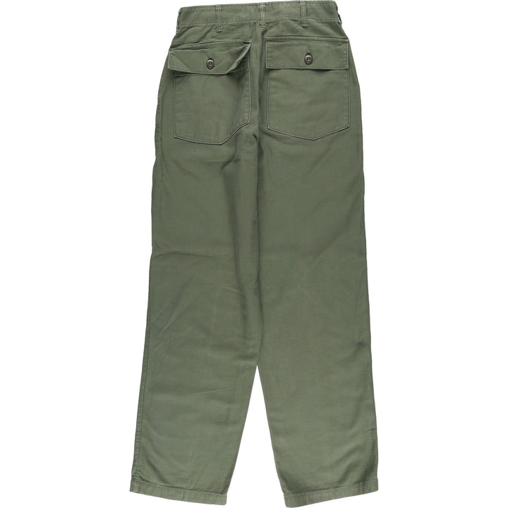 Vintage 70'S military baker pants, men's size W30 cotton Khaki type Vintage Second Hand