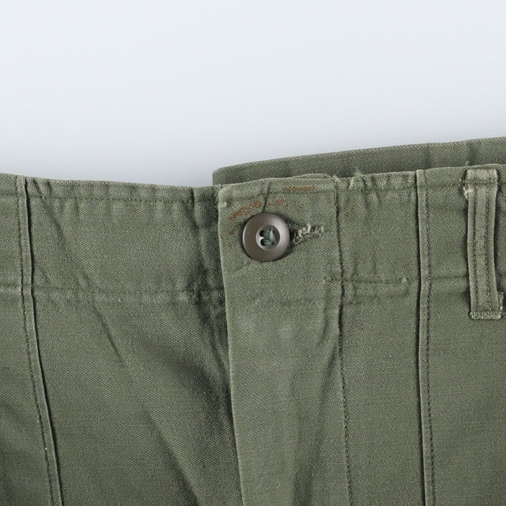 Vintage 70'S military baker pants, men's size W30 cotton Khaki type Vintage Second Hand