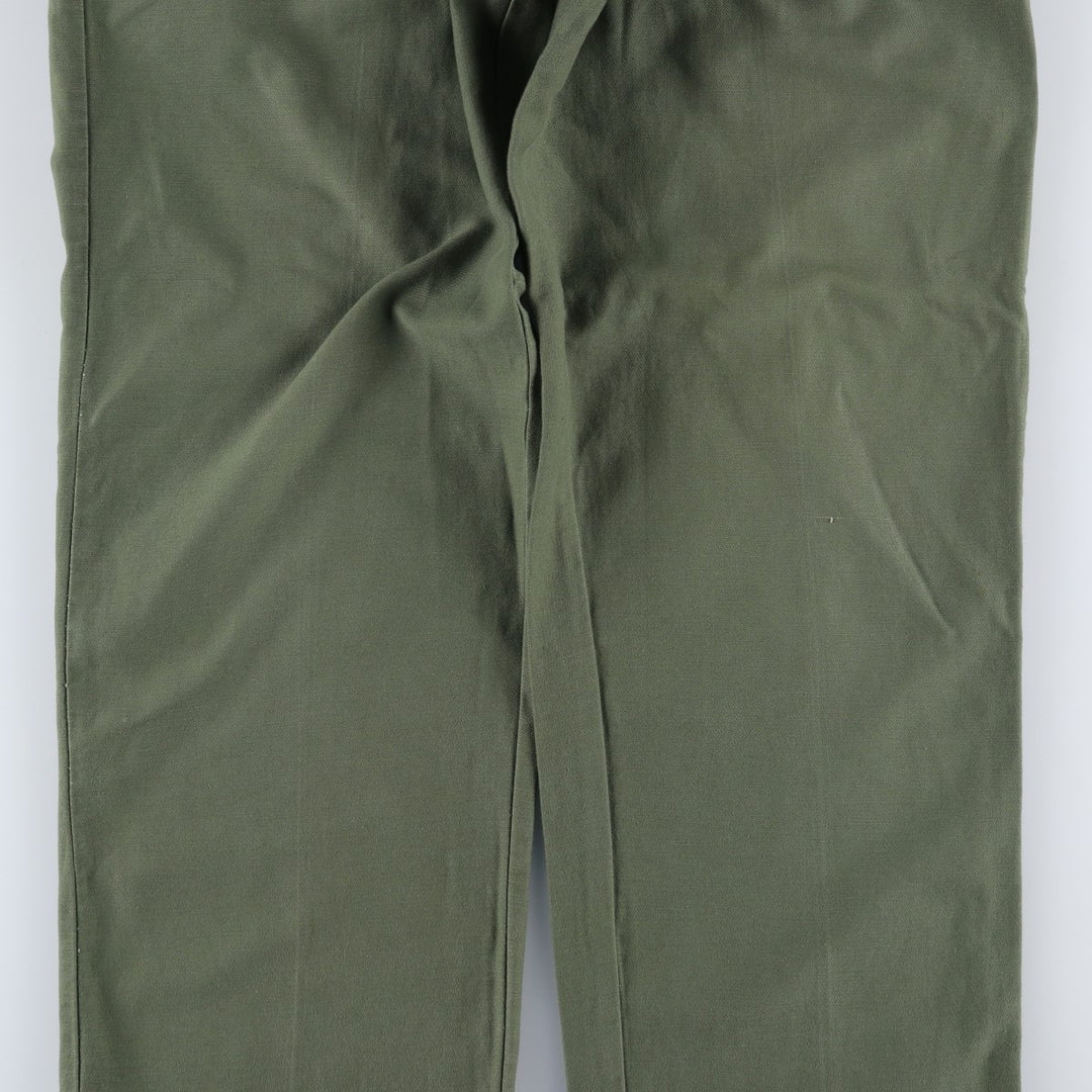 Vintage 70'S military baker pants, men's size W30 cotton Khaki type Vintage Second Hand