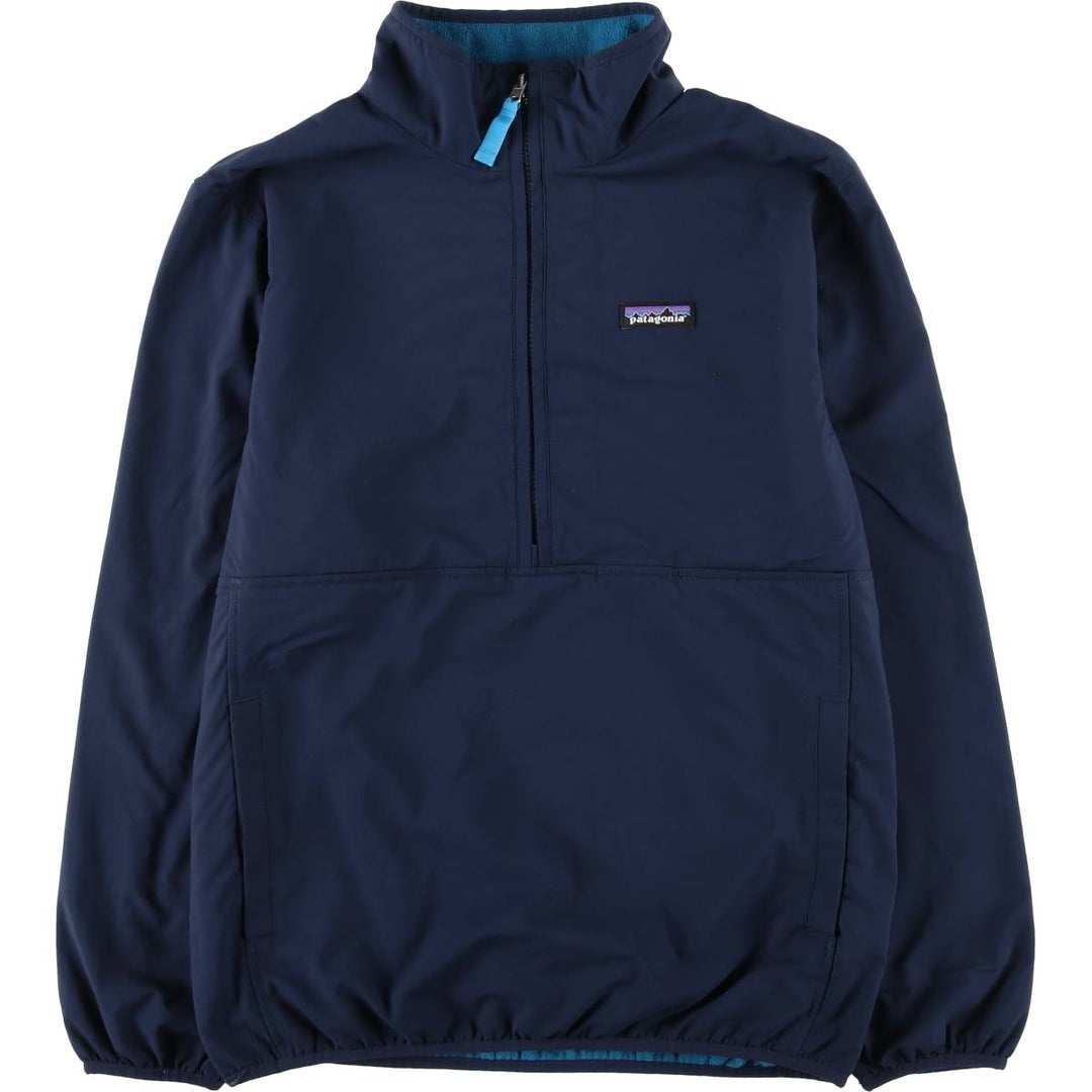 Patagonia Reversible Snap-T Glysade Pullover 25385FA15 Half-Zip Fleece Pullover polyester navy blue type Vintage Second Hand