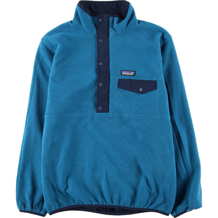 Patagonia Reversible Snap-T Glysade Pullover 25385FA15 Half-Zip Fleece Pullover polyester navy blue type Vintage Second Hand