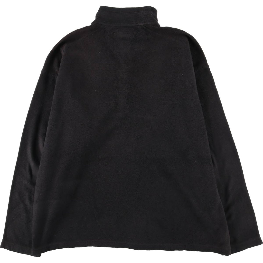 Patagonia Half-Snap Fleece Pullover, Made in USA, Men's Size L polyester black type Vintage Second Hand