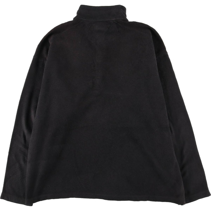 Patagonia Half-Snap Fleece Pullover, Made in USA, Men's Size L polyester black type Vintage Second Hand