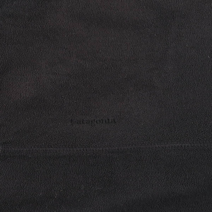 Patagonia Half-Snap Fleece Pullover, Made in USA, Men's Size L polyester black type Vintage Second Hand