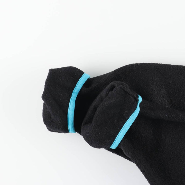 Patagonia Lightweight Synchilla Snap Tee (25455FA15) - Half-Snap Fleece Pullover, Women's Size Medium polyester black type Vintage Second Hand