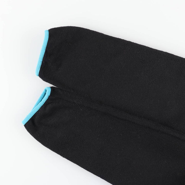Patagonia Lightweight Synchilla Snap Tee (25455FA15) - Half-Snap Fleece Pullover, Women's Size Medium polyester black type Vintage Second Hand