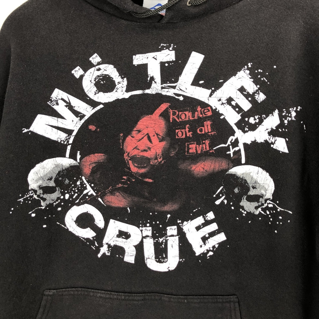 Vintage 90'S Alstyle Motley Crue band sweatshirt pullover hoodie, size L, men's cotton black type Vintage Second Hand