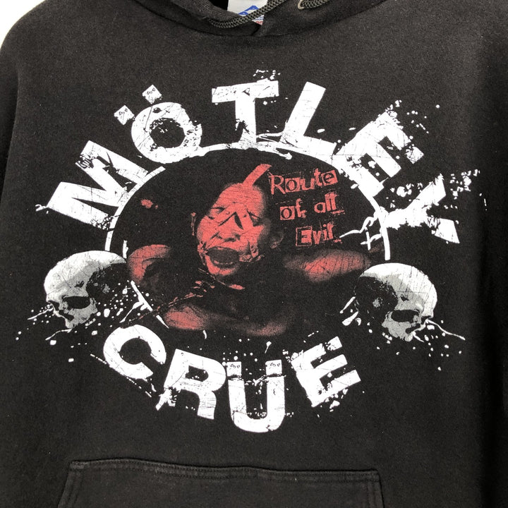 Vintage 90'S Alstyle Motley Crue band sweatshirt pullover hoodie, size L, men's cotton black type Vintage Second Hand