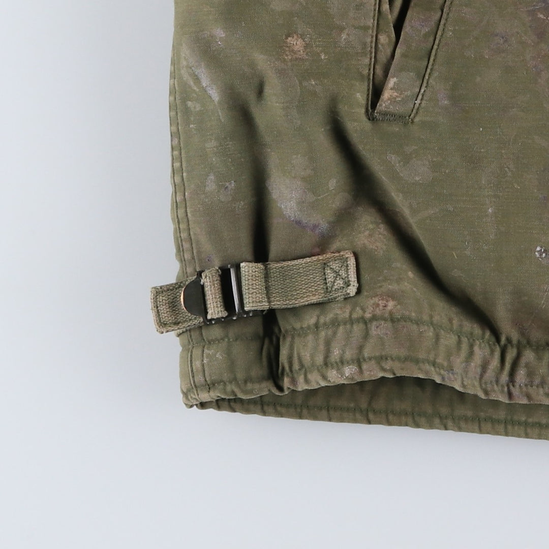 Special Price: Authentic 1970'S US Military A-2 Deck Jacket, Men's Size Large, Vintage Nylon Khaki type Vintage Second Hand