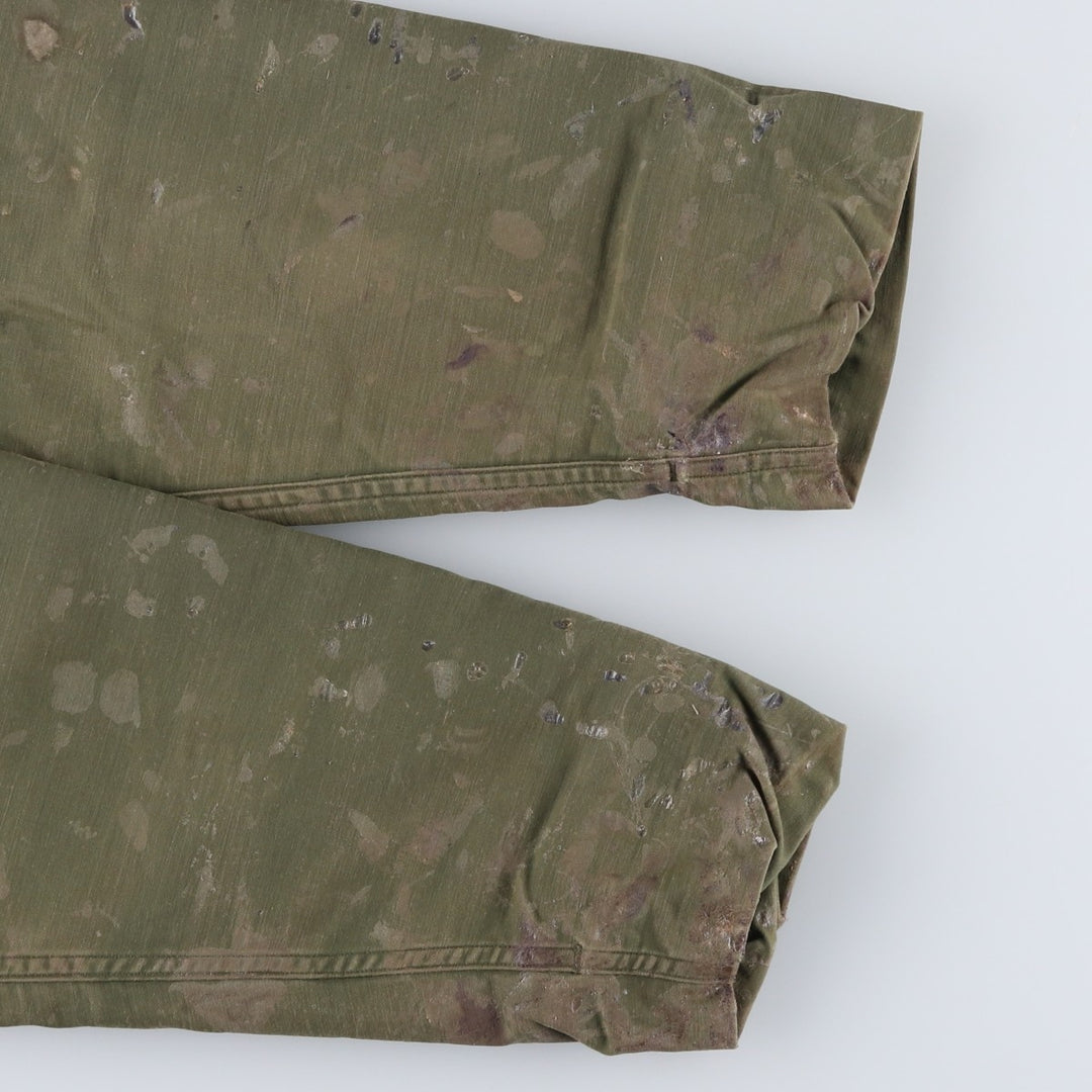 Special Price: Authentic 1970'S US Military A-2 Deck Jacket, Men's Size Large, Vintage Nylon Khaki type Vintage Second Hand