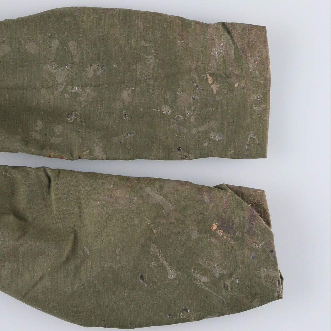 Special Price: Authentic 1970'S US Military A-2 Deck Jacket, Men's Size Large, Vintage Nylon Khaki type Vintage Second Hand