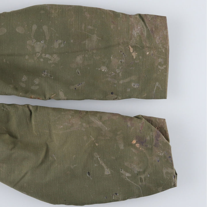 Special Price: Authentic 1970'S US Military A-2 Deck Jacket, Men's Size Large, Vintage Nylon Khaki type Vintage Second Hand