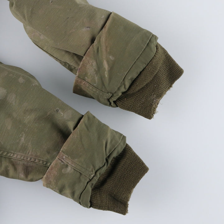 Special Price: Authentic 1970'S US Military A-2 Deck Jacket, Men's Size Large, Vintage Nylon Khaki type Vintage Second Hand