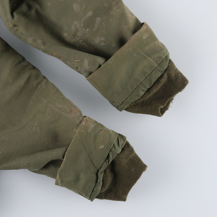 Special Price: Authentic 1970'S US Military A-2 Deck Jacket, Men's Size Large, Vintage Nylon Khaki type Vintage Second Hand