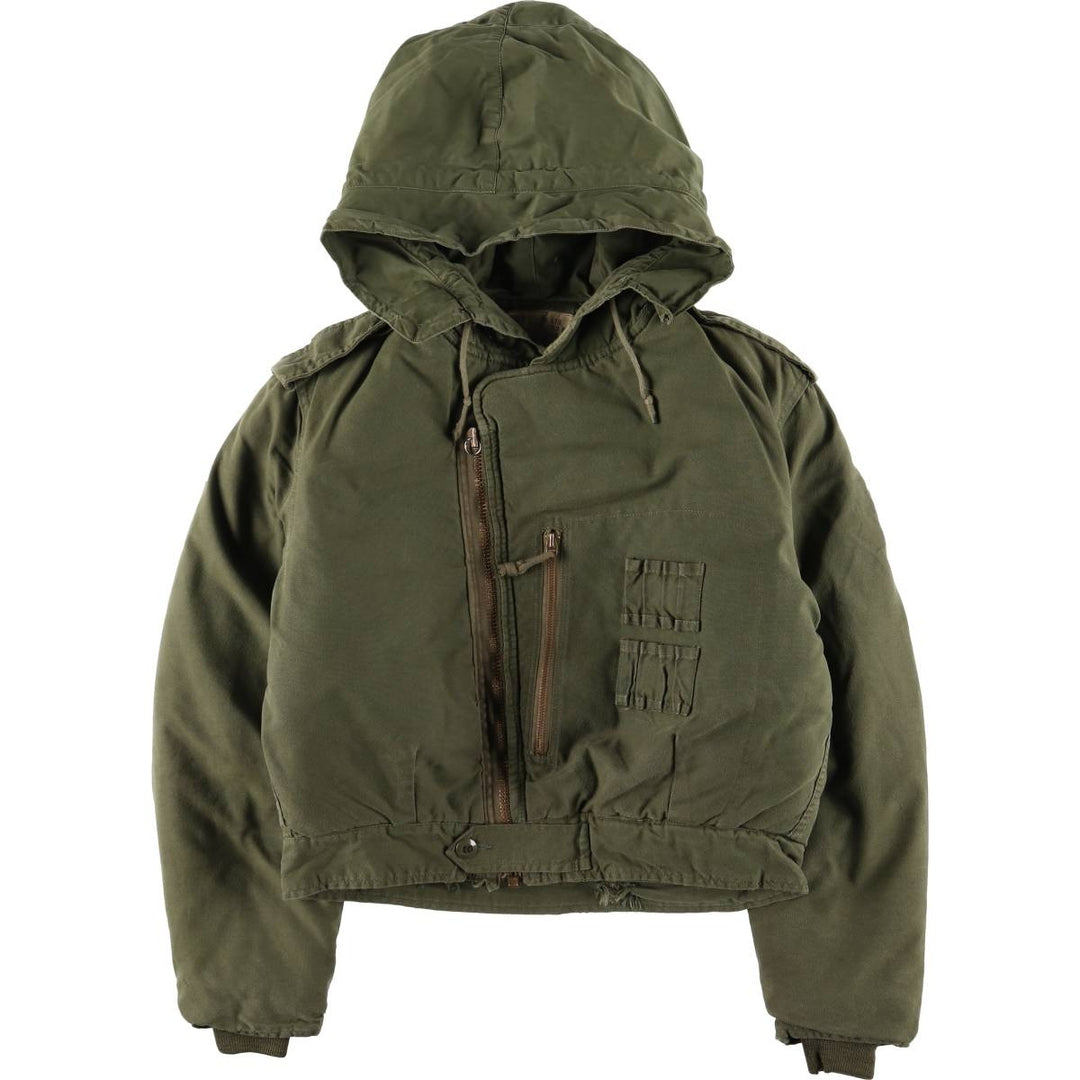 Canadian Military CVC Hooded Padded Military Tanker Jacket, Size 5 Medium Regular, Men's Size M, Vintage unclear Khaki type Vintage Second Hand