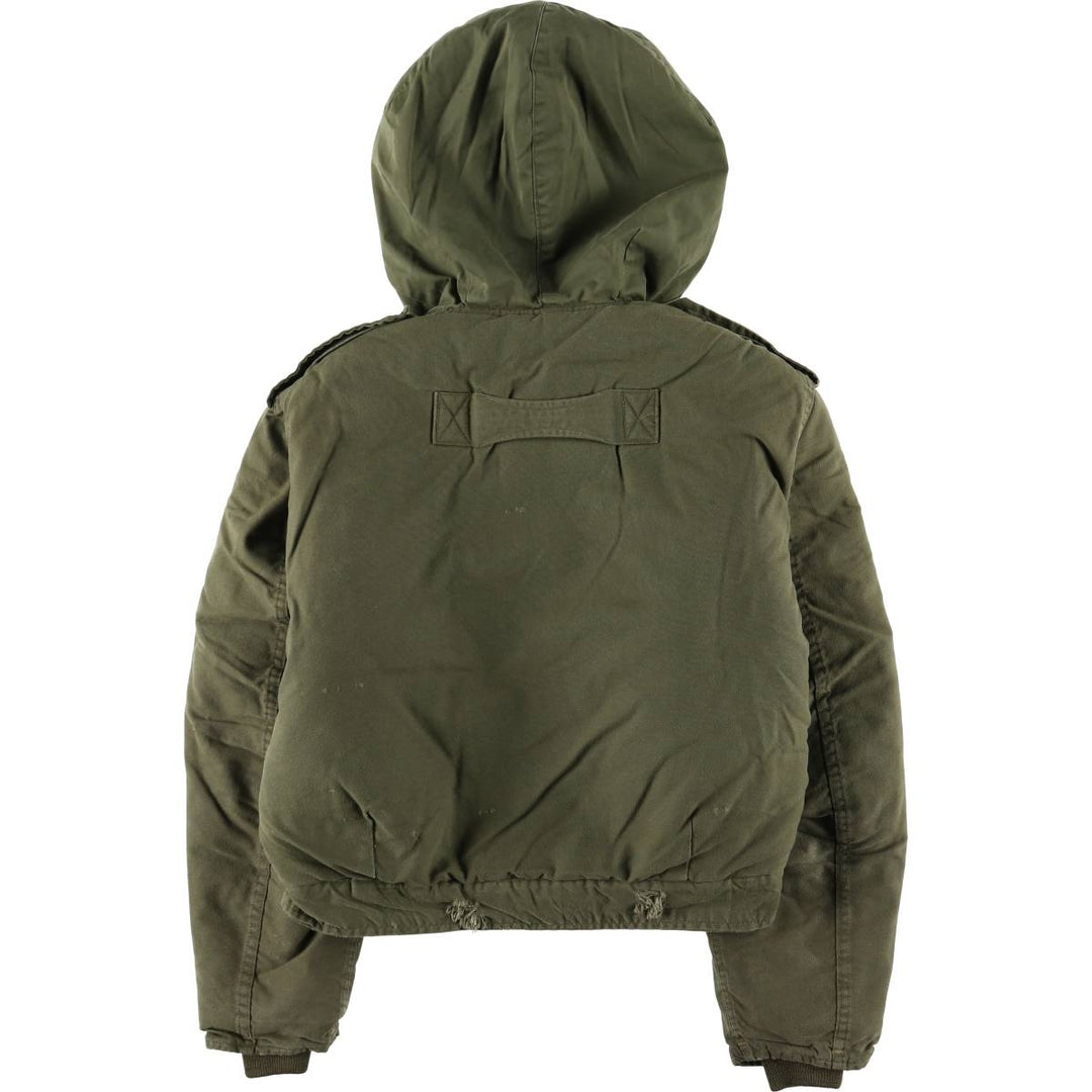 Canadian Military CVC Hooded Padded Military Tanker Jacket, Size 5 Medium Regular, Men's Size M, Vintage unclear Khaki type Vintage Second Hand