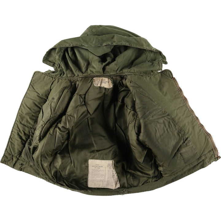 Canadian Military CVC Hooded Padded Military Tanker Jacket, Size 5 Medium Regular, Men's Size M, Vintage unclear Khaki type Vintage Second Hand