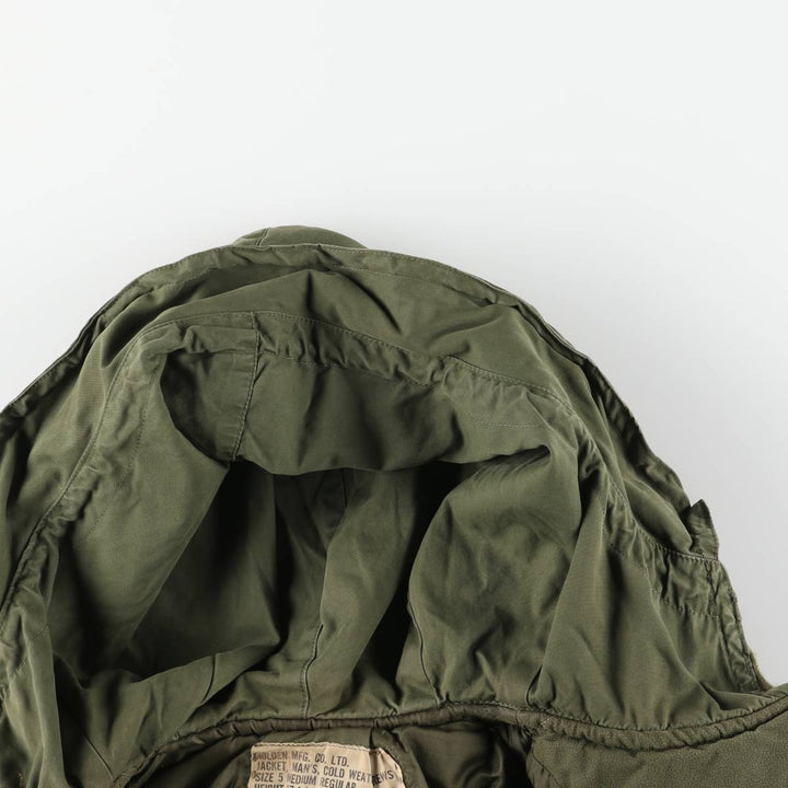 Canadian Military CVC Hooded Padded Military Tanker Jacket, Size 5 Medium Regular, Men's Size M, Vintage unclear Khaki type Vintage Second Hand