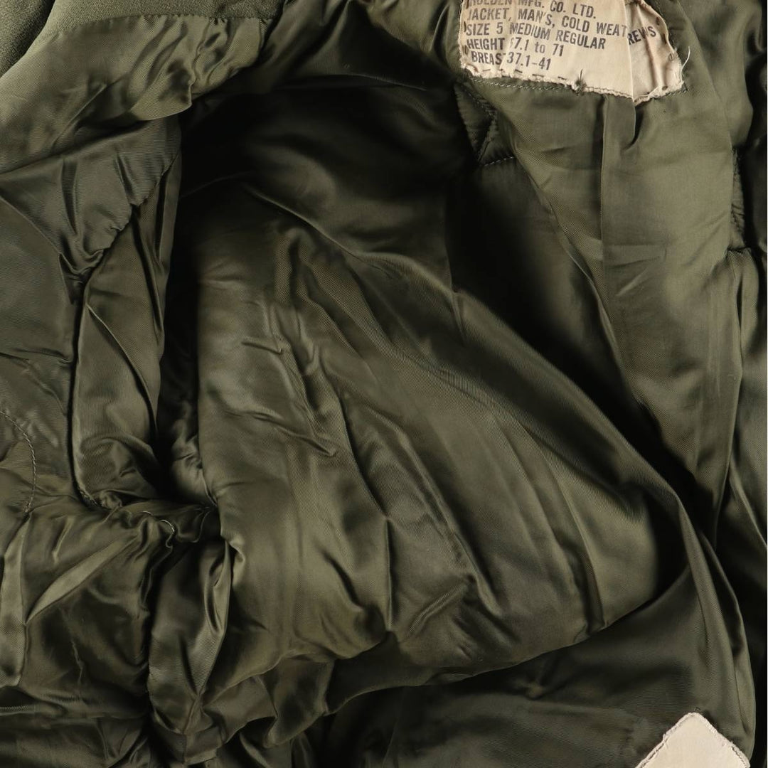 Canadian Military CVC Hooded Padded Military Tanker Jacket, Size 5 Medium Regular, Men's Size M, Vintage unclear Khaki type Vintage Second Hand