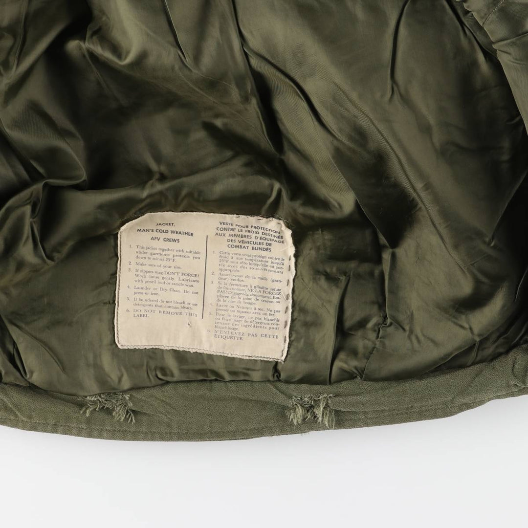 Canadian Military CVC Hooded Padded Military Tanker Jacket, Size 5 Medium Regular, Men's Size M, Vintage unclear Khaki type Vintage Second Hand