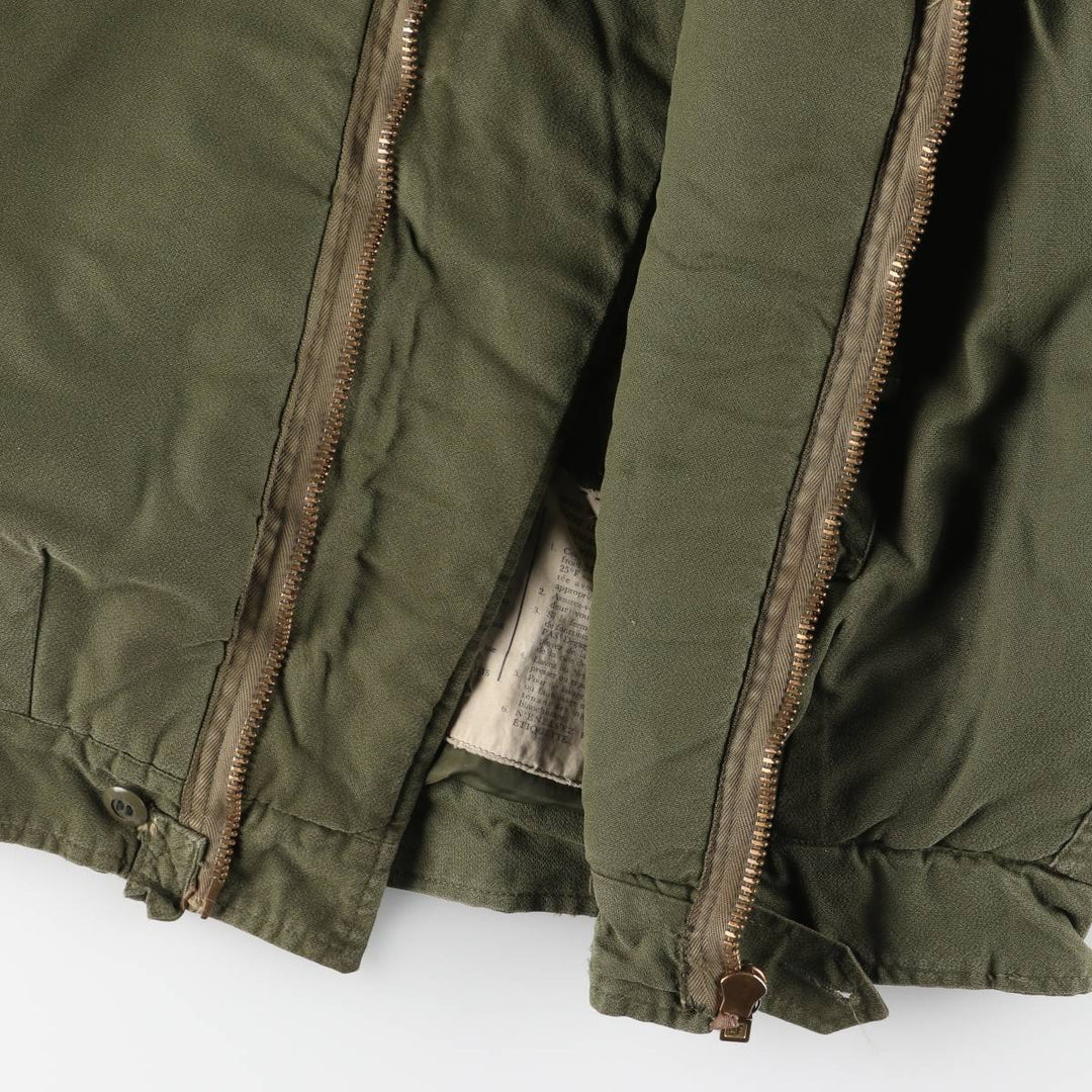 Canadian Military CVC Hooded Padded Military Tanker Jacket, Size 5 Medium Regular, Men's Size M, Vintage unclear Khaki type Vintage Second Hand
