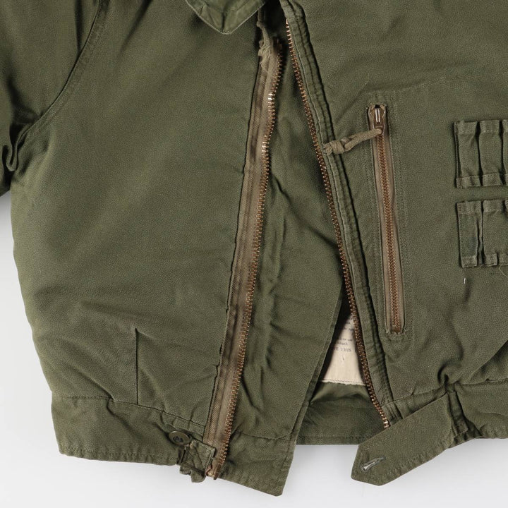 Canadian Military CVC Hooded Padded Military Tanker Jacket, Size 5 Medium Regular, Men's Size M, Vintage unclear Khaki type Vintage Second Hand