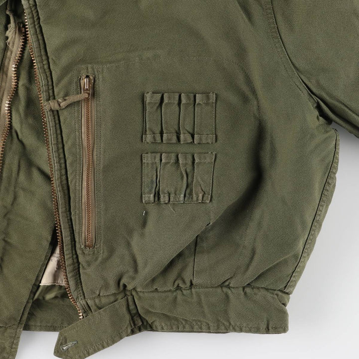 Canadian Military CVC Hooded Padded Military Tanker Jacket, Size 5 Medium Regular, Men's Size M, Vintage unclear Khaki type Vintage Second Hand