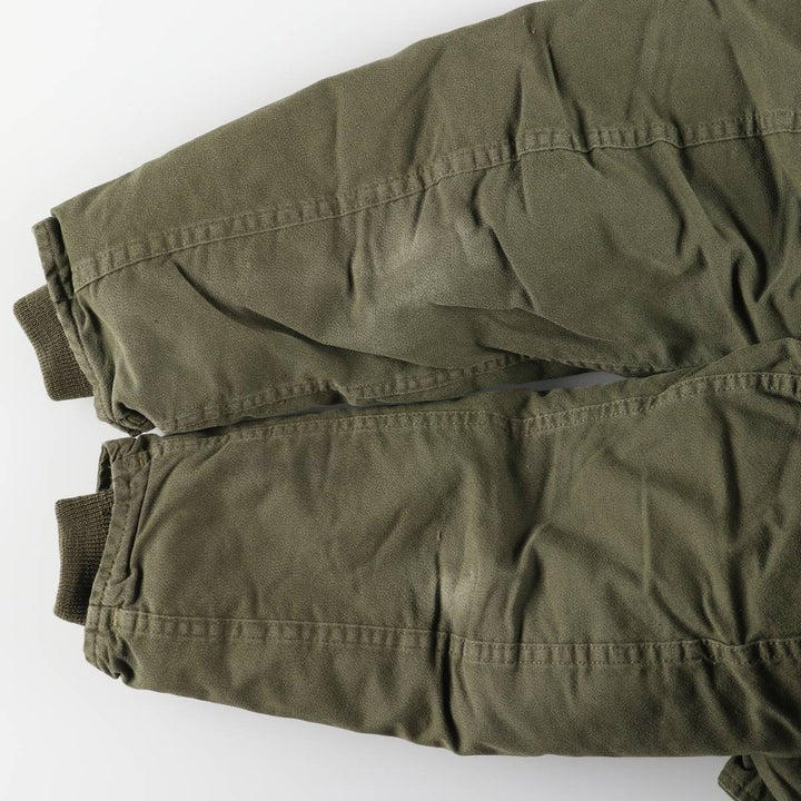Canadian Military CVC Hooded Padded Military Tanker Jacket, Size 5 Medium Regular, Men's Size M, Vintage unclear Khaki type Vintage Second Hand