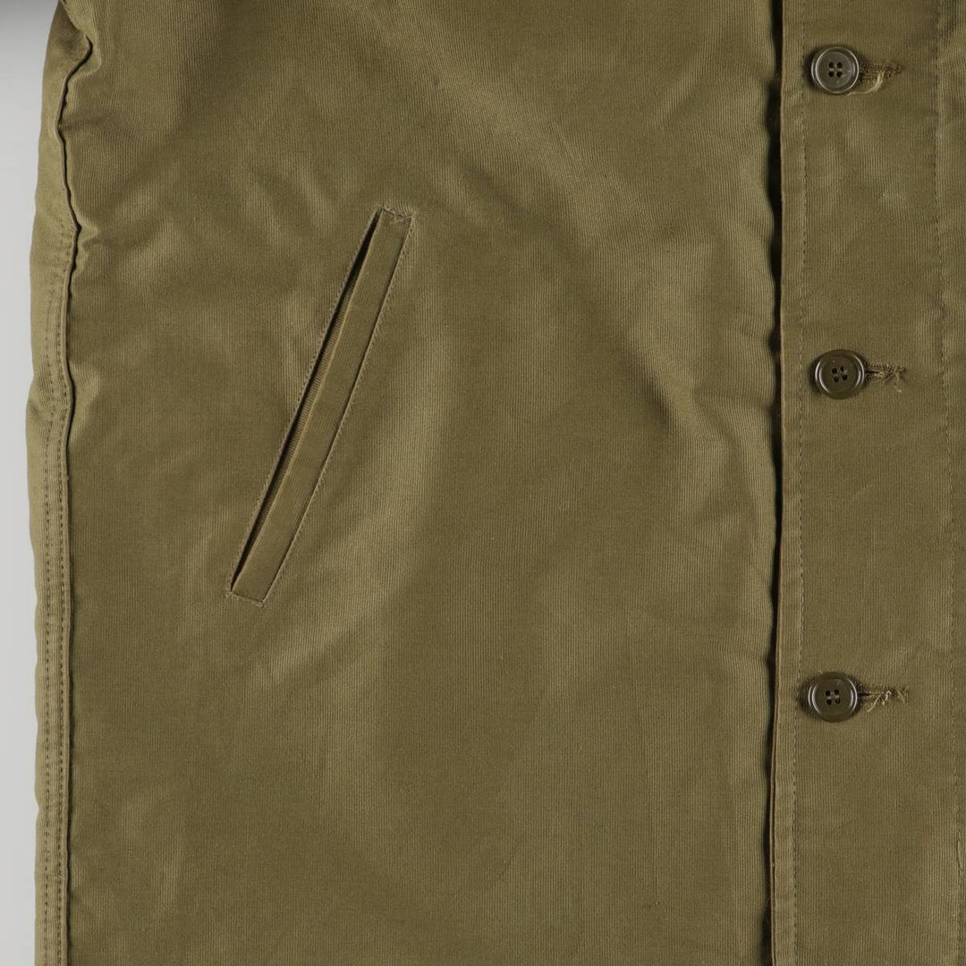 N-1 Military Deck Jacket Men's XL unclear Khaki type Vintage Second Hand