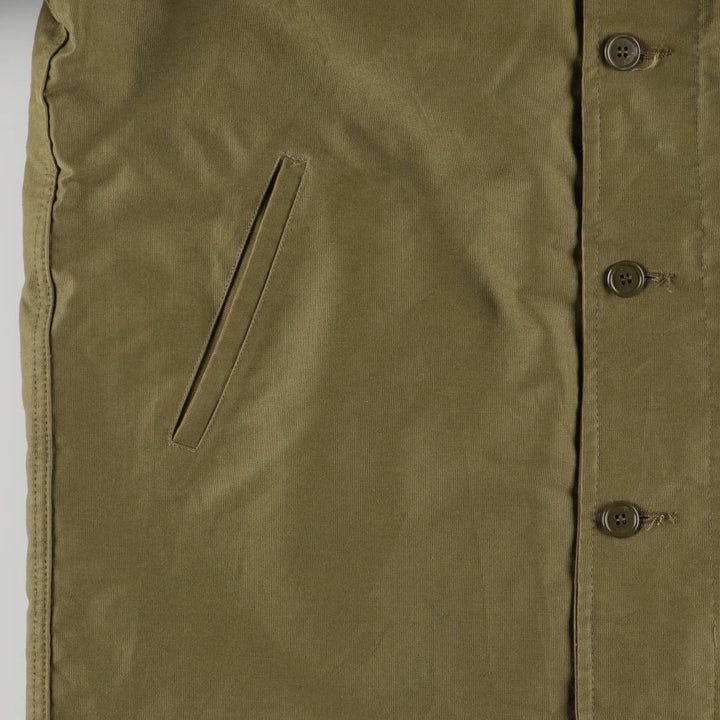 N-1 Military Deck Jacket Men's XL unclear Khaki type Vintage Second Hand