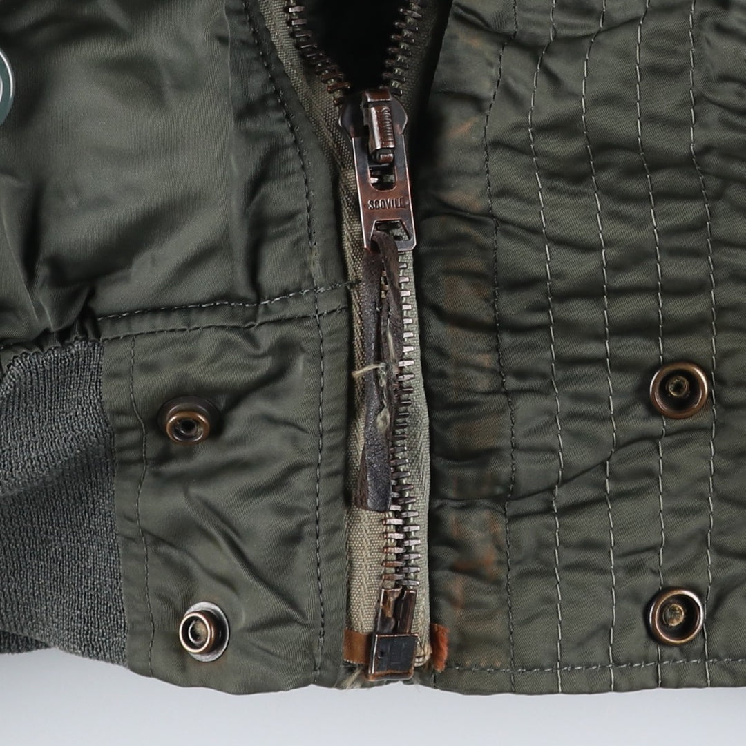 1980'S US Military Alpha N-2B Flight Jacket, Large, Men's Size L, Vintage others Khaki type Vintage Second Hand